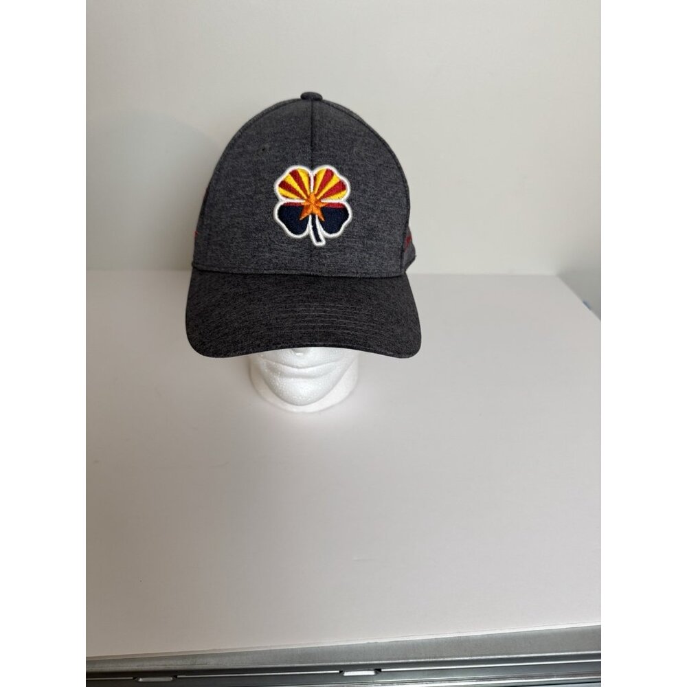 BLACK CLOVER Baseball Hat Mens L/XL Memory Fit Baseball Golf Gray W/ AZ  Logo